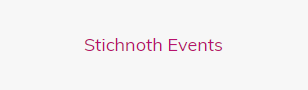 Stichnoth Events Stichnoth Events